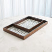 Global Views Antique Gold Leaf Eggshell Tray