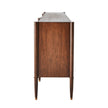 Global Views Triple Curve Cabinet Walnut