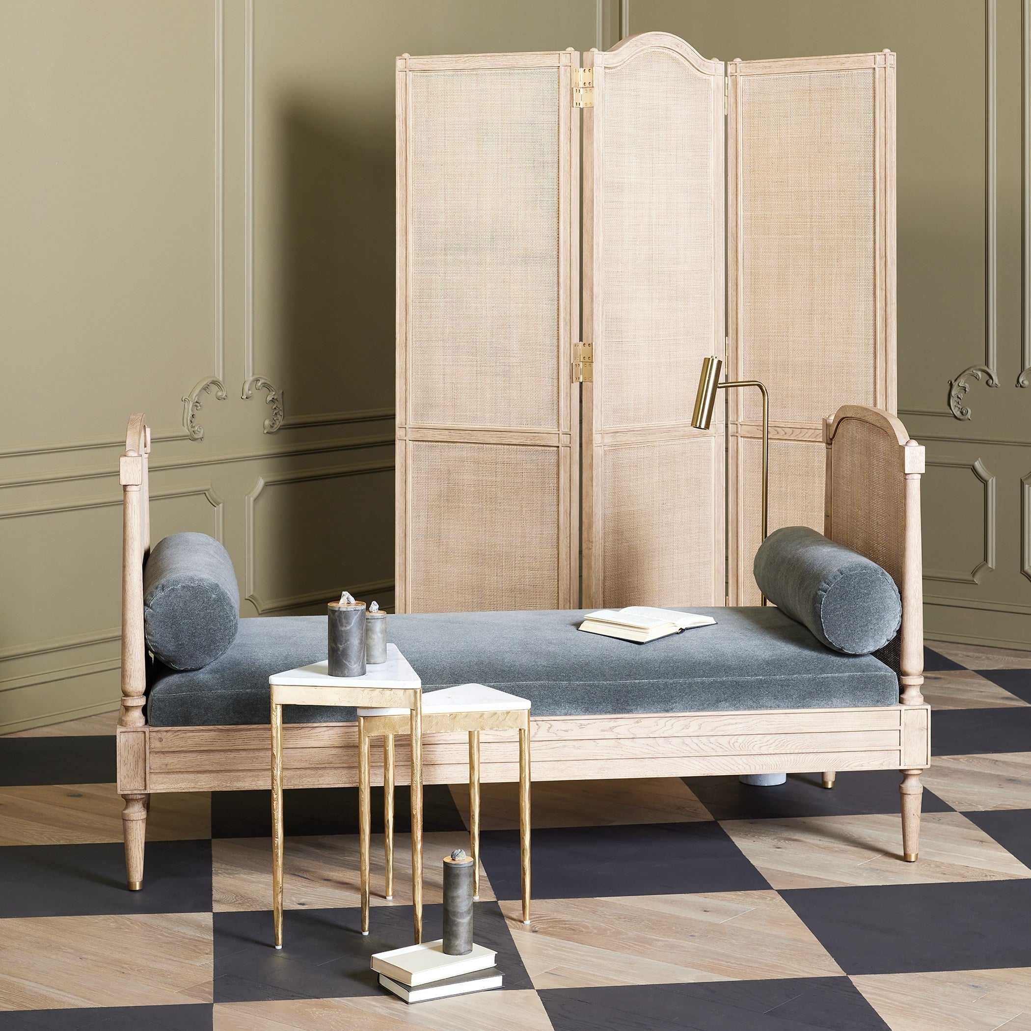 Global Views Blackened Oak Josephine Daybed