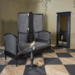 Global Views Blackened Oak Josephine Floor Mirror