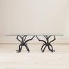 Global Views Natural Iron Monterey Rectangle Dining Table