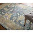 Feizy Karina 6791F Traditional Persian in Gold/Blue/Purple