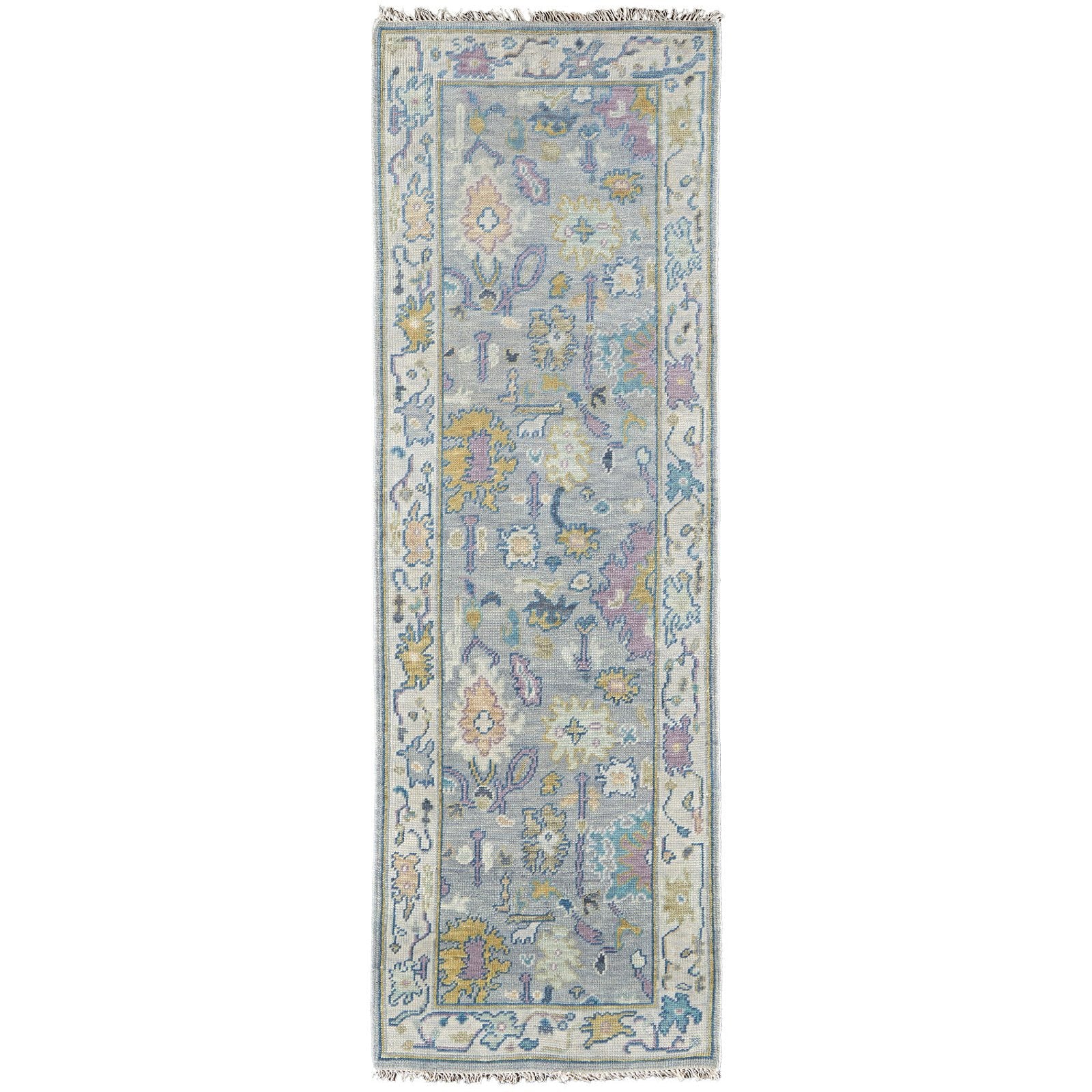 Feizy Karina 6791F Traditional Persian in Gray/Purple/Gold
