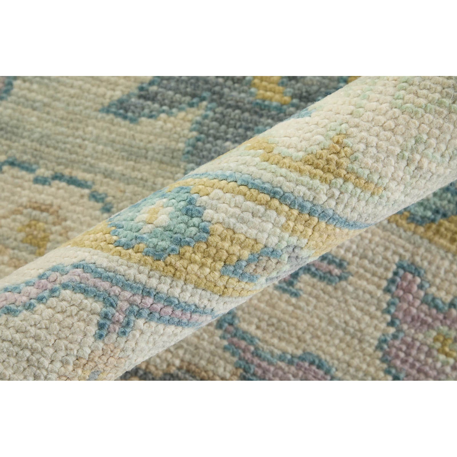 Feizy Karina 6791F Traditional Persian in Gray/Purple/Gold
