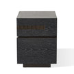 Global Views Black Cerused Oak Brazil Bedside Chest