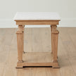 Global Views Blackened Oak Josephine Side Table