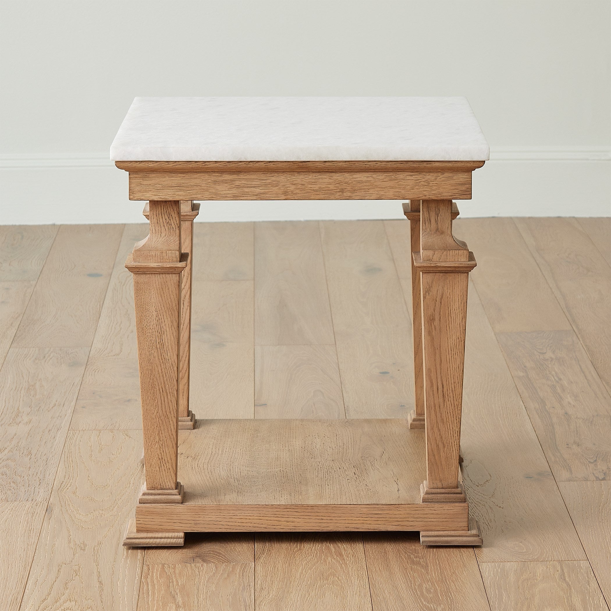 Global Views Blackened Oak Josephine Side Table