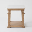 Global Views Blackened Oak Josephine Side Table