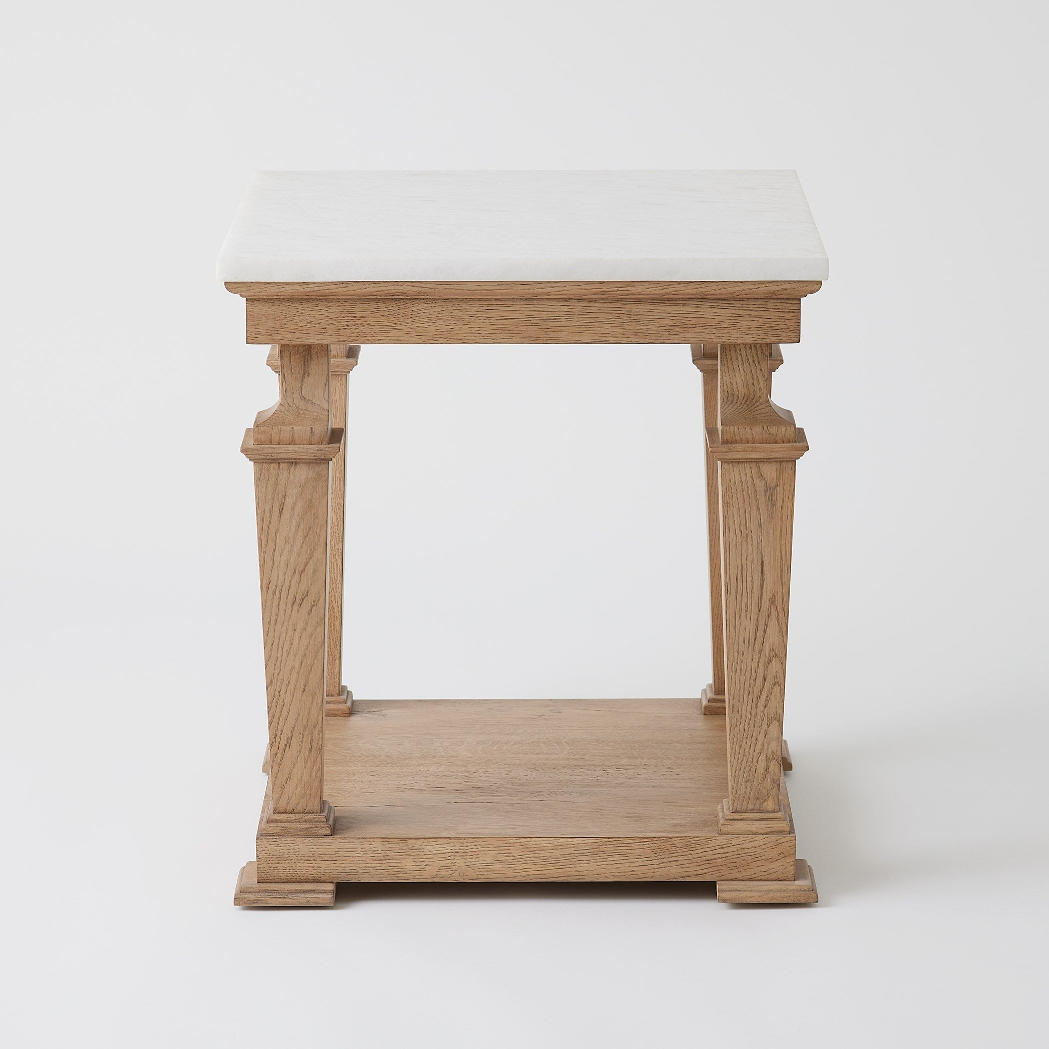 Global Views Blackened Oak Josephine Side Table