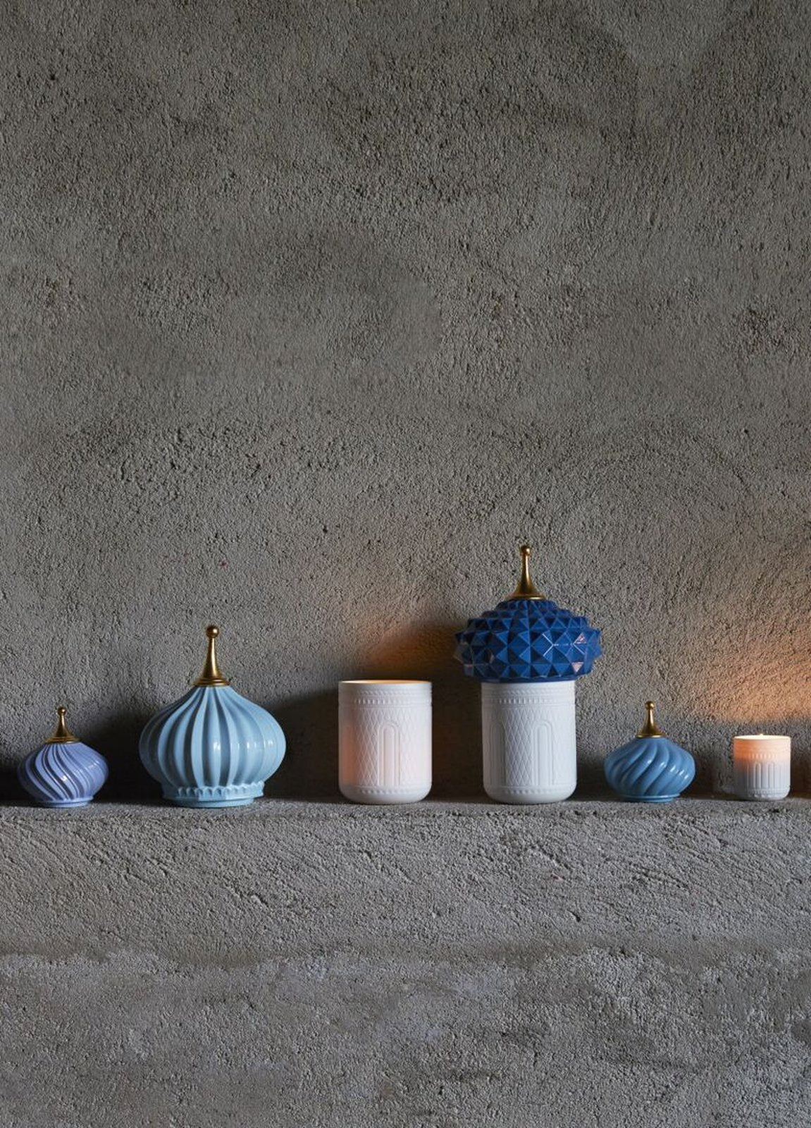 Lladro Turquoise Spire Candle 1001 Lights Unbreakable Spirit Scent