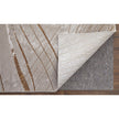 Feizy Waldor 39NBF Modern Abstract in Taupe/Brown/Silver