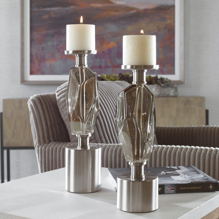 Uttermost Ore Candleholders - Set of 2