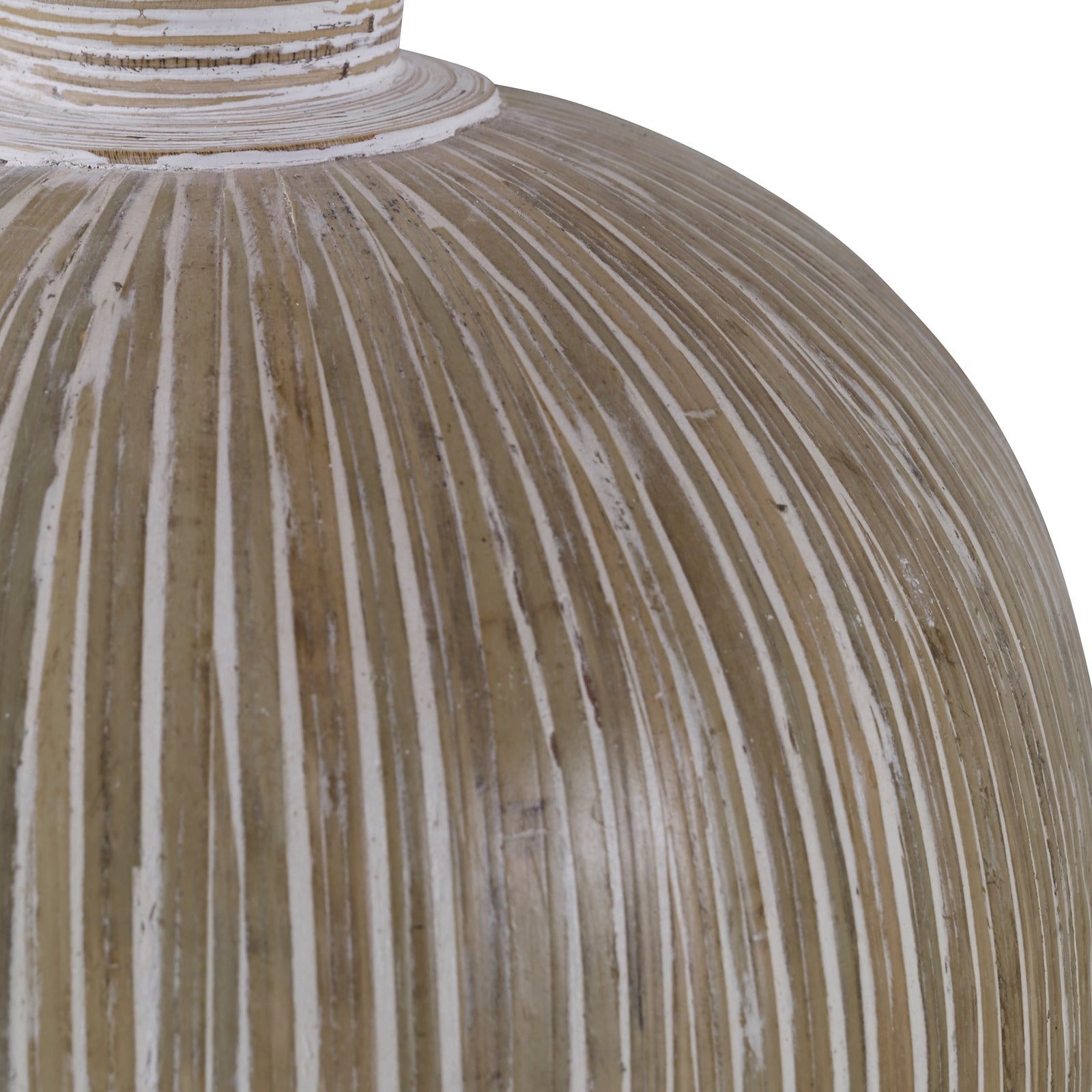 Uttermost Islander White Washed Vases - Set of 2