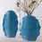 Uttermost Ruffled Feathers Blue Vases - Set of 2