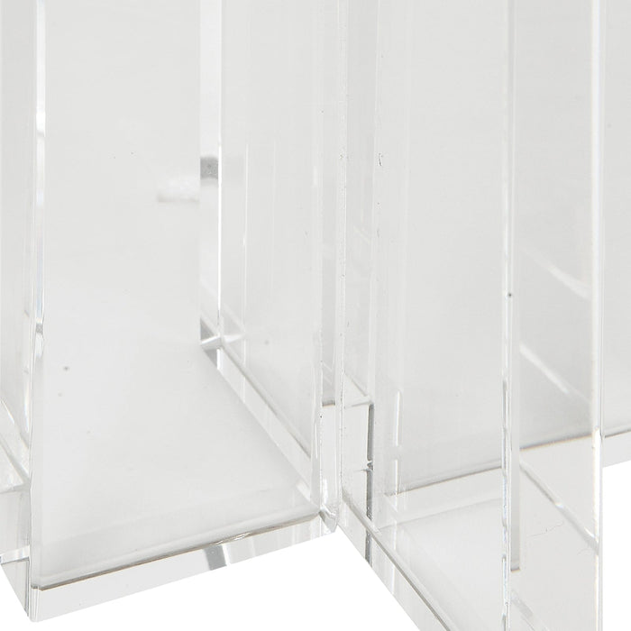 Uttermost Crystal Pillar Candleholders - Set of 2