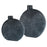 Uttermost Viewpoint Aged Black Vases - Set of 2