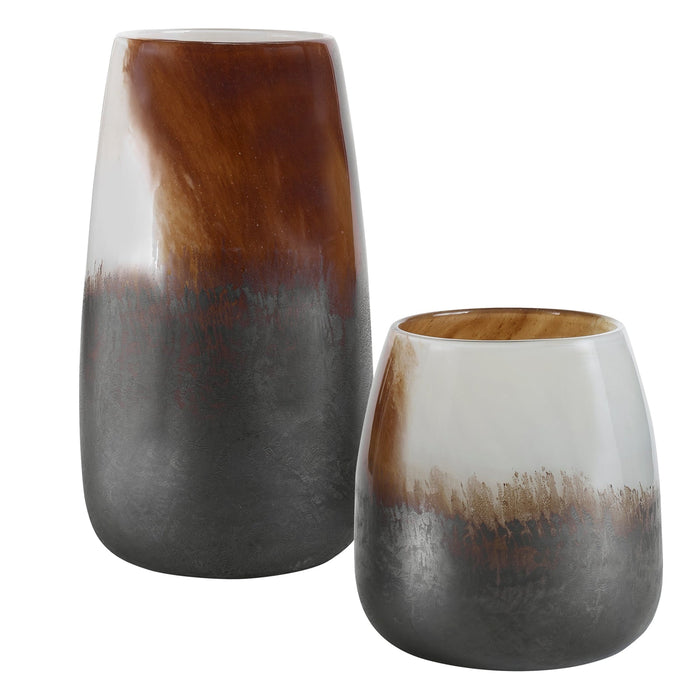 Uttermost Desert Wind Glass Vases - Set of 2