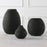 Uttermost Hearth Matte Black Vases - Set of 3