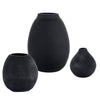 Uttermost Hearth Matte Black Vases - Set of 3