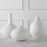 Uttermost Apothecary Satin White Vases - Set of 3