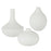 Uttermost Apothecary Satin White Vases - Set of 3