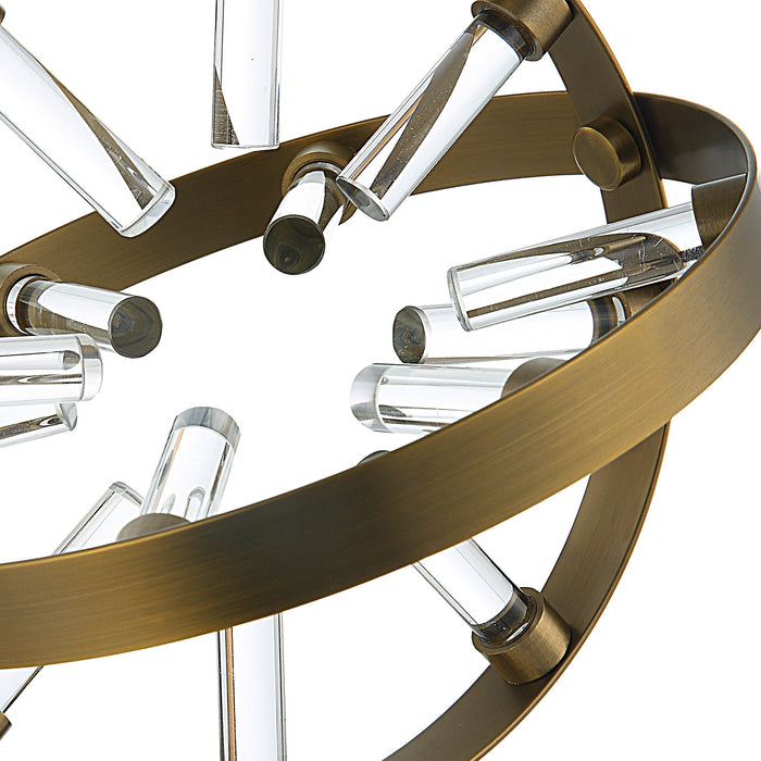 Uttermost Realm Spherical Brass Sculptures - Set of 2