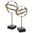 Uttermost Realm Spherical Brass Sculptures - Set of 2