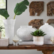 Uttermost Floreana White Vase