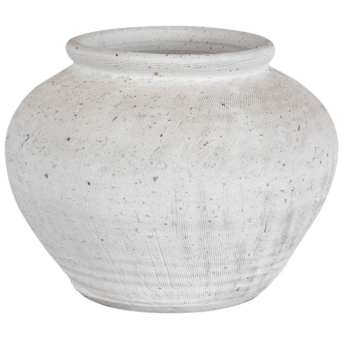 Uttermost Floreana White Vase