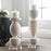 Uttermost Lido White Stone Candleholders - Set of 2