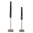 Uttermost Black Flame Sculptures - Set of 2