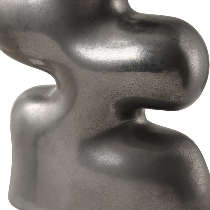 Uttermost Free Flowing Nickel Vases - Set of 2