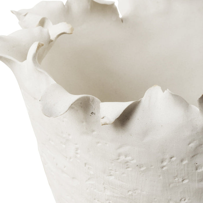 Uttermost Blossom Tall Off-White Bowl