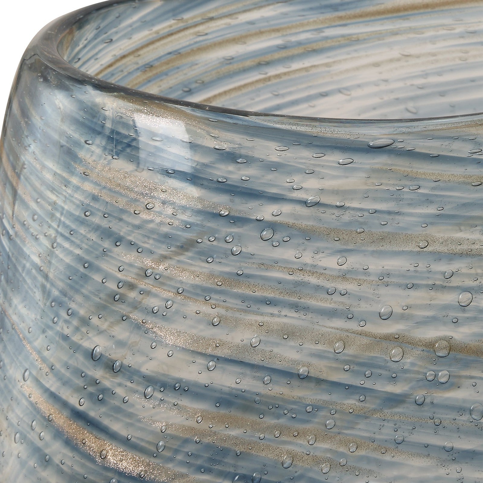 Uttermost Aurora Swirl Glass Vases - Set of 2