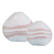 Uttermost Blush Swirl Glass Vases - Set of 2