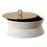 Uttermost Luxe White Shagreen Round Box