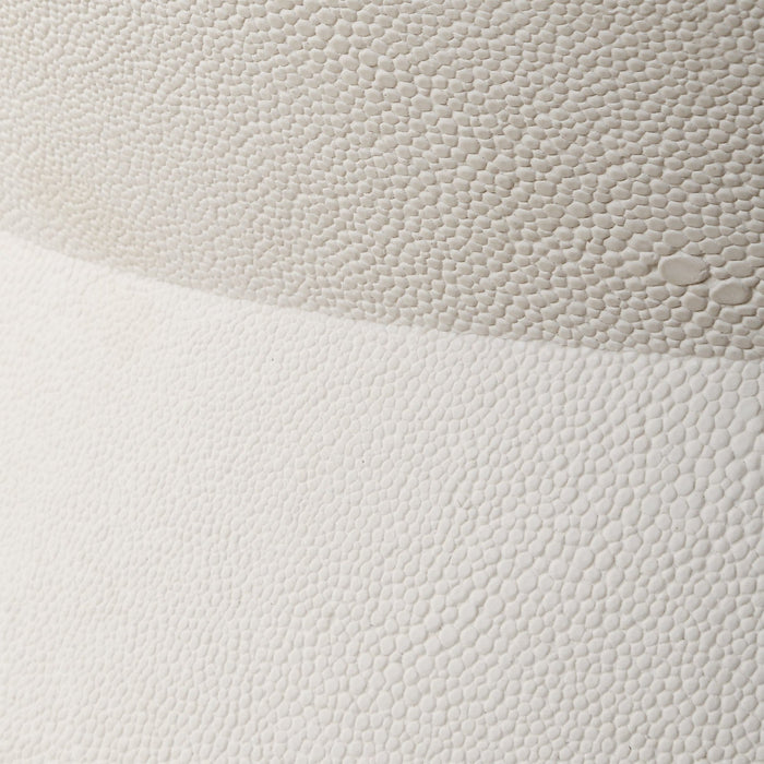 Uttermost Luxe White Shagreen Round Box