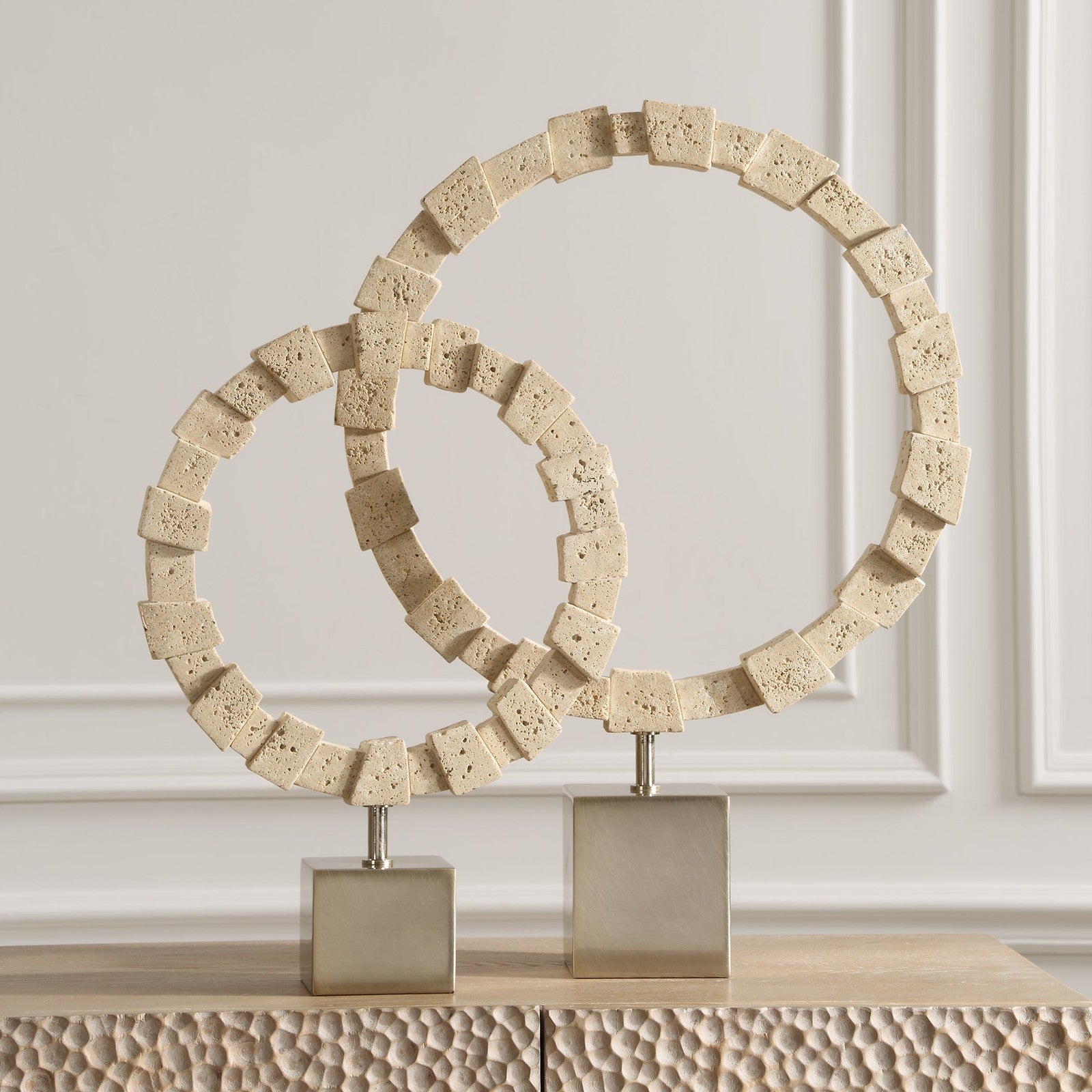 Uttermost Ivory Fusion Stone Rings - Set of 2