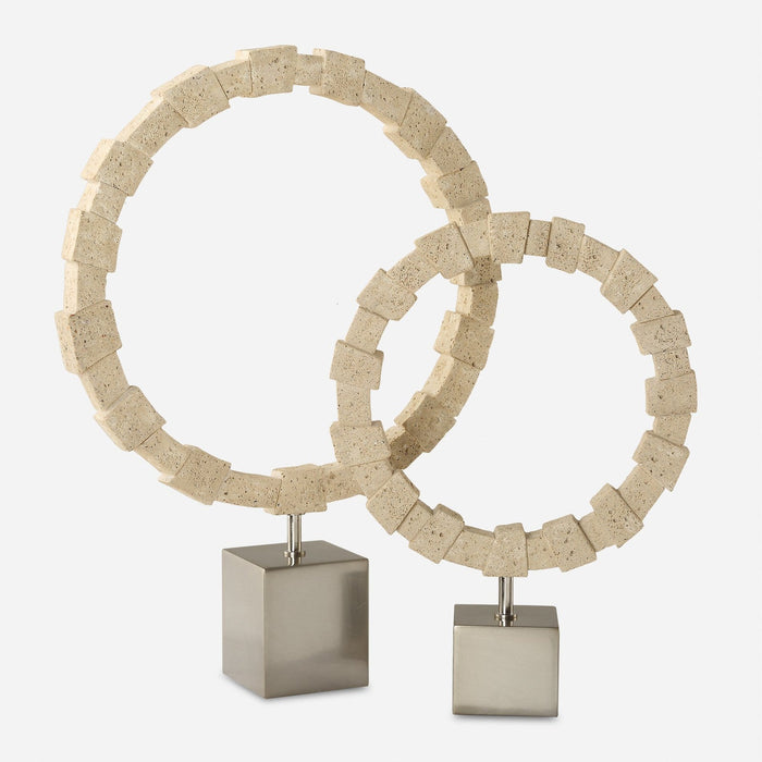 Uttermost Ivory Fusion Stone Rings - Set of 2