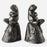 Uttermost Daydreaming Frogs Aged Silver Bookends - Set of 2