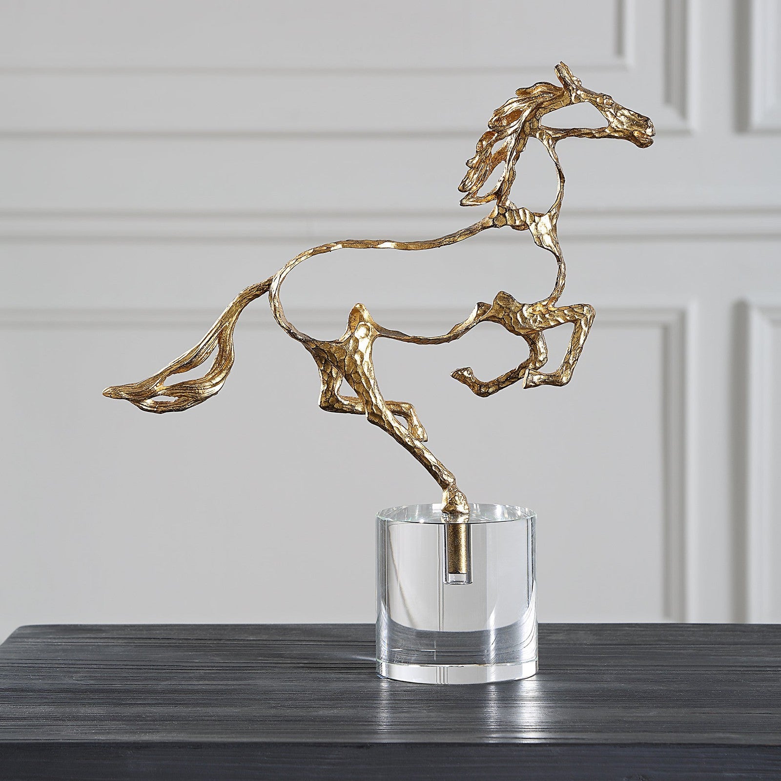 Uttermost Gallop Gold Sculpture