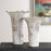 Uttermost Ruffled Petal White Vases - Set of 2