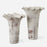 Uttermost Ruffled Petal White Vases - Set of 2