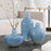 Uttermost Celestial Frost Blue Vases - Set of 3