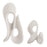 Uttermost Silent Wave White Sculptures - Set of 2