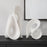 Uttermost Silent Wave White Sculptures - Set of 2