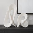 Uttermost Silent Wave White Sculptures - Set of 2