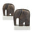Uttermost Timeless Tusk Bronze Sculptures - Set of 2