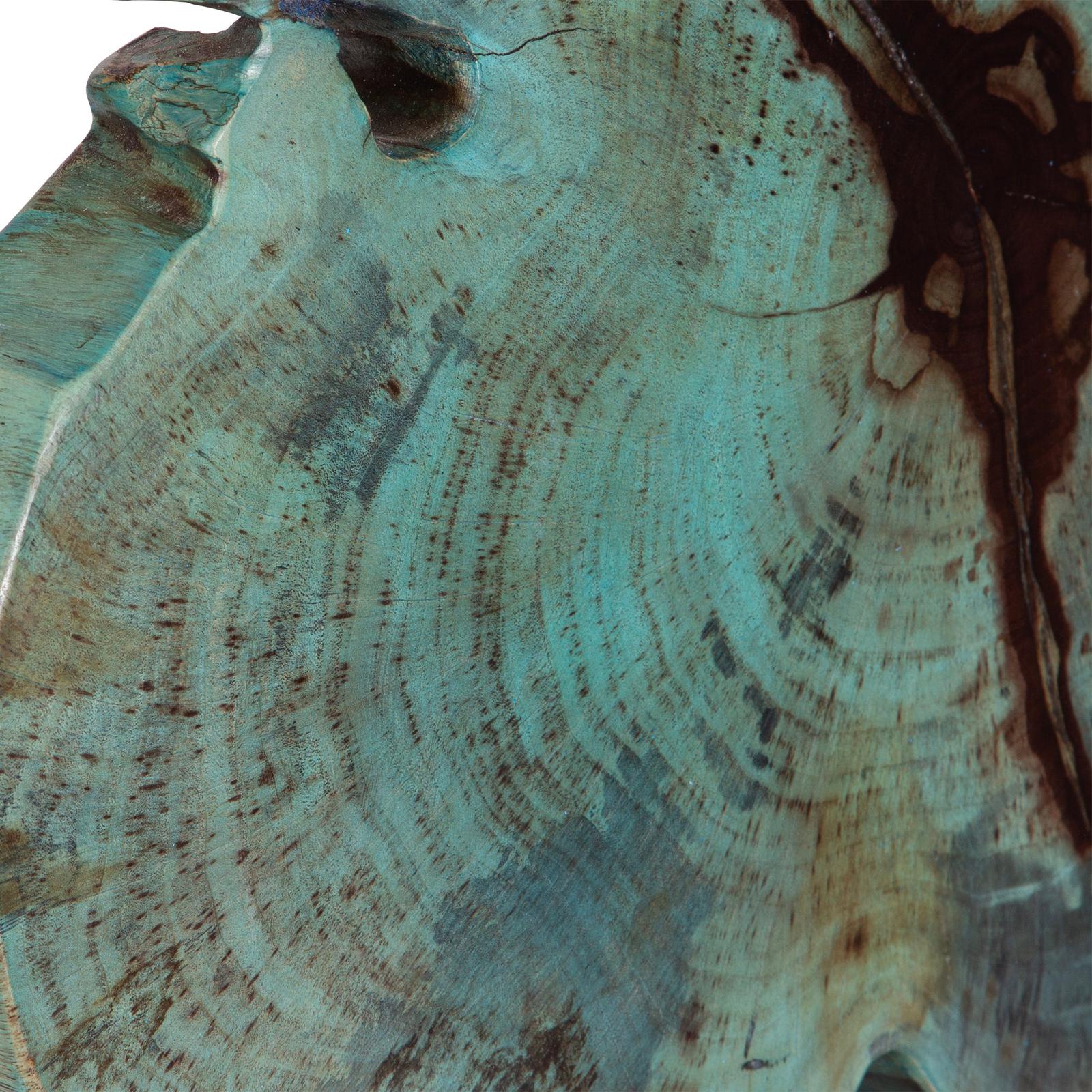 Uttermost Bahati Wood Blue Sculpture