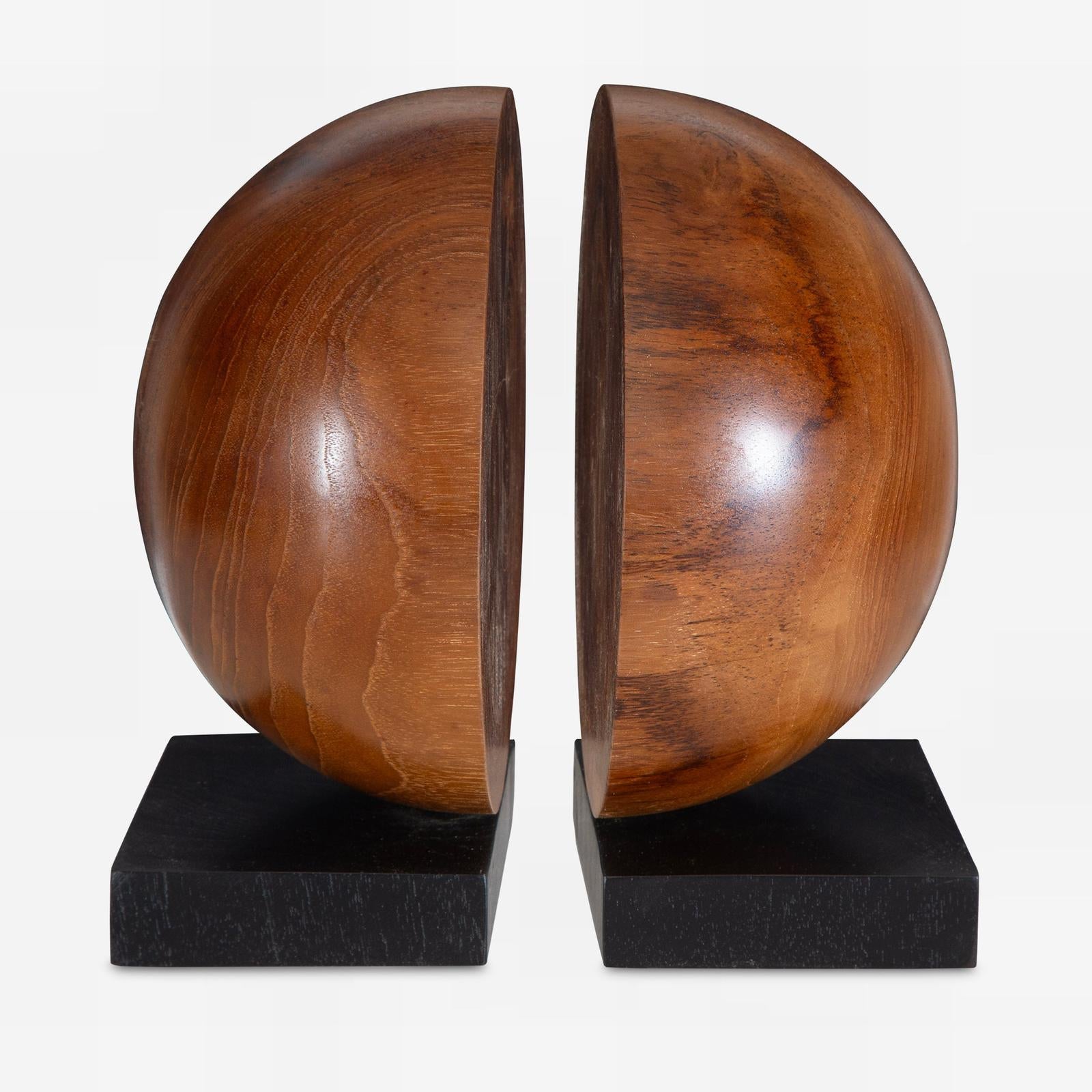 Uttermost Teak And Noir Bookends - Set of 2